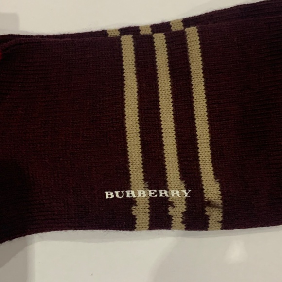 NWT Sz. L Burberry Men’s Monogrammed Wool Socks - Picture 5 of 8